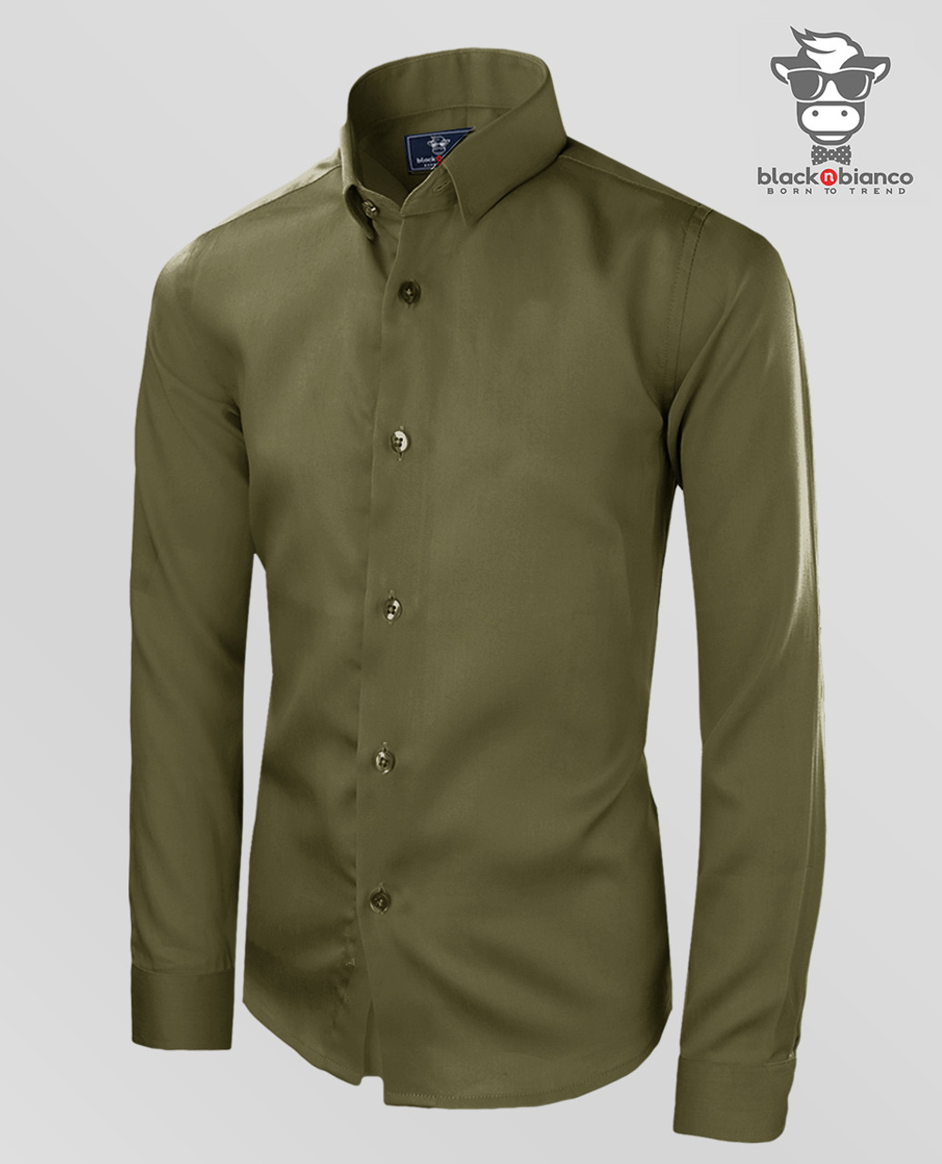 olive green dress shirt